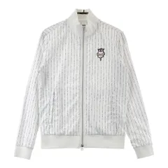 サイズ：M BEAMS GOLF ビームスゴルフ  ジップジャケット 総柄 ホワイト系 [240101329168] ゴルフウェア レディース ストスト