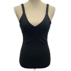 6 ROKU BEAUTY&YOUTH B&Y ロク ビューティーアンドユース 美品 KNIT CAMISOLE/キャミソール タンクトップ 麻 リネン 黒 ブラック 8618-199-0079のサムネイル