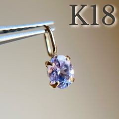 K18 タンザニア産コーネルピン pear ペンダントトップ 希少 2