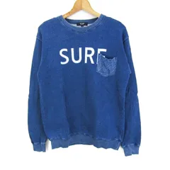 ビームスハート スウェット トレーナー トップス 胸ポケット メンズ Sサイズ ブルー BEAMS HEART 【中古】