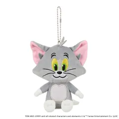 【新品・送料無料】トムとジェリー ぬいぐるみ トム マスコットキーチェーン