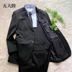 199 新品◇五大陸 礼服スーツ 礼服 略礼装 フォーマル ブラックメンズ A6ナナのスーツ