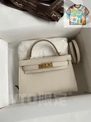 エルメス ケリー25 ホワイト ショルダーバッグ-WTO輸入2