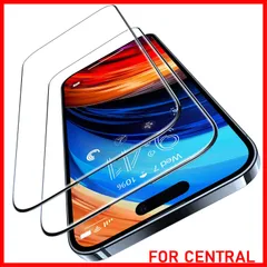 【新着商品】「米軍規格・宇宙航空材料」TORRAS iPhone15Plus 用 ガラスフィルム iPhone14ProMax 用 ガラスフィルム 全面保護 強化極細黒縁 9H越え 6.7インチ アイフォン15プラス・14プロマックス 用 フィルム Glass