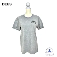 ☆新品☆ Deus Ex Machina デウスエクスマキナ トップス 半袖 Tシャツ 胸ポケット ワンポイント バックプリント DMS41065A-GRM-M レディース メンズ ユニセックス グレー M u-255 送料無料のサムネイル