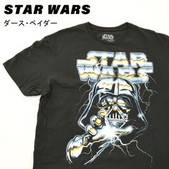 古着　メンズTシャツ　プリントＴシャツ　キャラT　映画T　used　スターウォーズ　STAR WARS　ダースベイダー　ブラック　ヴィンテージ　映画　匿名配送