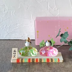 ガラス雛　薬師窯　瑠璃座雛華の舞2629