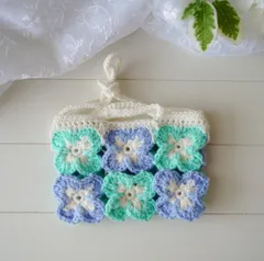 紫陽花モチーフのペット用ショルダーバッグ②