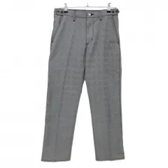 【超美品】エドウィン パンツ グレー×黒 グレンチェック ウエスト調節ボタン付 メンズ S ゴルフウェア EDWIN GOLF