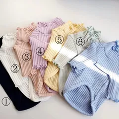 『新品』リブニット　④ purple