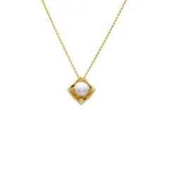 【 中古 美品 】新品仕上げ済 MIKIMOTO ミキモト ネックレス ペンダント K18YG Mコレクション PP-20565K パール ゴールド ジュエリー Aランク レディース アコヤ真珠 イエローゴールド 金 750 18金 真珠 パールネックレス