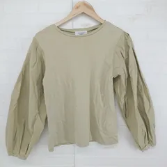 ◇ OPAQUE.CLIP オペークドットクリップ 異素材 切り替え カットソー サイズ38/M ベージュ レディース E  【1305160008705】