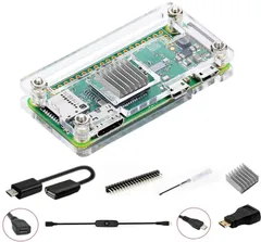 【人気商品】Pi Zero 2 W ケース/Zero W Raspberry ケース、Raspberry Pi Zero ヒートシンク、20Pin GPIO ヘッダー、OTG ケーブル、スイッチケーブル、HDMI GeeekPi アダプター、ドライバー付きののサムネイル