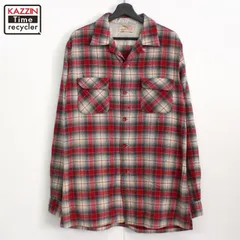 60s Kolesport ヴィンテージ オンブレ チェックシャツLサイズ 60's KOLESPORT オンブレチェック シャドーチェック