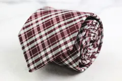 パーフェクトスーツ ブランド ネクタイ チェック柄 PO メンズ レッド P.S.FA 【中古】