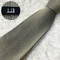 【未使用に近い✨】ダンヒル ネクタイ シルバー ボードン ロゴ ジャガード 未使用に近い✨】ダンヒル ネクタイ シルバー ボードン ロゴ