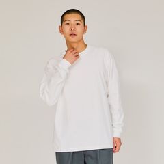 ヘインズ Hanes 大きいサイズ １枚組 ビーフィーロングスリーブＴシャツ クルーネックＴシャツ アンダーウエア 肌着 下着 ヘビーウェイト H5186L 010 BEEFY-T 1P HEAVY WEIGHTY LONGSLEEVE TEE WHITE