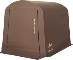 PYKES PEAK (パイクスピーク) サイクルハウス Mサイズ ブラウン 1台用〜3台用 自転車置き場 バイクガレージ 工具不要 バイクシェルター