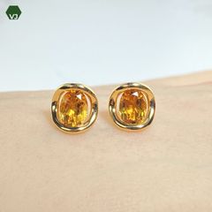 30-16】サファイア ダイヤモンド ピアスS0.97ctD0.36ct【中古