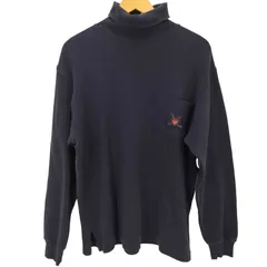 ポロバイラルフローレン Polo by RALPH LAUREN 90S ゴルフワッペン サイドスリット タートルネック スウェット メンズ import：S 