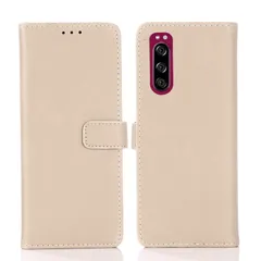 【人気商品】SOV41 / docomo SO-01M au / SoftBank 5 901SO 対応 SONY Xperia スマホケース (グレー) PU革 ケース 財布型 マグネット式 手帳型 カード入れ スタンド機能 横開き クラシックレトロ 衝撃吸