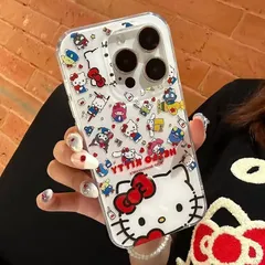 スマホケース　キティちゃん　スマホスタンド　ストラップ付き　スタンド付き　iPhone対応　アイフォンケース　iPhone16pro/15/15pro/14/