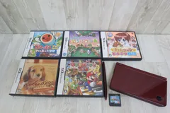 Nintendo 任天堂 DSi LL ワインレッド 本体 ソフト 6本 まとめ 通電〇 ジャンク