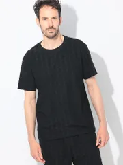 EMPORIO ARMANI (エンポリオアルマーニ) 総柄イーグル クルーネック 半袖 Tシャツ
