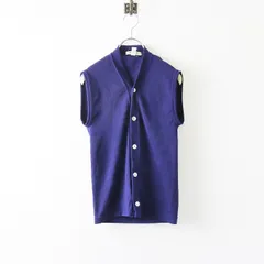 コムデギャルソン COMME des GARCONS ポリエステルベスト M/ネイビー ノースリーブ トップス 羽織り【2400013923002】のサムネイル