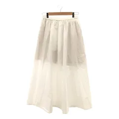 【美品】  MUSE de Deuxieme Classe / ミューズドゥーズィーエムクラス | 2024SS | pleasantly スカート | 38 | ホワイト | レディース