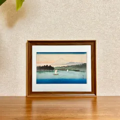 新品☆額縁付アートポスター☆日本画☆侘び寂び☆雅☆風景画☆安藤広重☆歌川広重☆富士山☆38