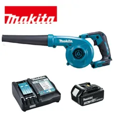 当店だけ！バッテリー充電器も1年保証! マキタ 18V ブロワ 最新モデル バッテリー 充電器付き フルセット 掃除機 集塵 電動工具  充電 UB182後継機 当店オリジナルUB185DRF makitaのサムネイル