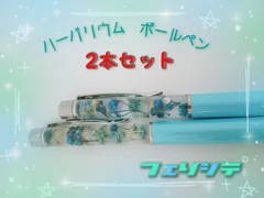 ハーバリウムボールペン　ドライフラワー　HBS035　ハンドメイド  2本セット★