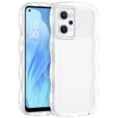 【即日発送】カバー ウェーブ おしゃれ OPPO OPPO 透明 ストラップホール付き Reno Reno 指紋防止 9 耐衝撃 超軽量 ソフト A/Reno 韓国 かわいい 7A うねうね 波型 クリア スマホケース ケース /7A クリア 9A BENTO
