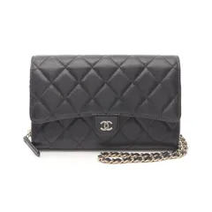 シャネル CHANEL ショルダーバッグ マトラッセ AP1744 ブラック カーフ（牛革） マトラッセ チェーンウォレット レディース Used A