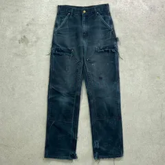 00年代 USA製 Carhartt カーハート ダブルニー ダックペインターパンツ メンズW26相当 レディース 