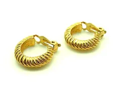 ■美品■ NINA RICCI ニナリッチ クリップ式 イヤリング アクセサリー レディース ゴールド系 DH3517