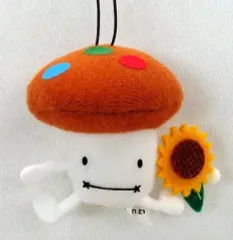 【中古】キーホルダー・マスコット(キャラクター) ドコモダケ(向日葵) クリーナー付きストラップマスコット 「ドコモダケ」 NTTドコモキャンペーン品
