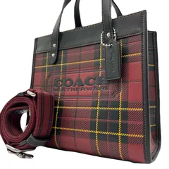 未使用保管品<!-利用不可文字-!>COACH コーチ ハンドバッグ ショルダーバッグ 2way 手提げ 肩掛け 斜め掛け クロスボディ シグネチャー プラッド
