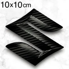 エンブレム ステッカー 10cm 3M製 半艶カーボンブラック スズキ SUZUKI ⚫︎アルト ⚫︎ワゴンR ⚫︎エブリィ ⚫︎ジムニー ⚫︎ハスラー ⚫︎スイフト ⚫︎クロスビー ⚫︎ソリオ ⚫︎イグニス ⚫︎スプラッシュ ⚫︎パレット 他