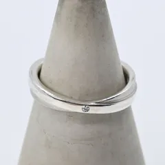 【研磨済】ete シルバー リング ダイヤモンド 0.01ct 12.5号 silver 925 エテ