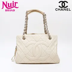 CHANEL シャネル トートバッグ 14番台 シルバー金具 マトラッセ キャビアスキン 2010-2011
