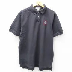 XL/古着 バナナリパブリック 半袖 ブランド ポロ シャツ メンズ 00s RALPH PILL 鹿の子 コットン 濃グレー 25may16 中古 トップス