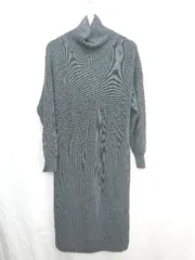 ◇ ⊇ apart by lowrys 長袖 ロング ワンピース サイズF グレー レディース E  【1411280026311】