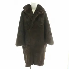 【高級品】ヌートリア　毛皮コート 美品 ヌートリア 毛皮 フォックスファートリミング コートF