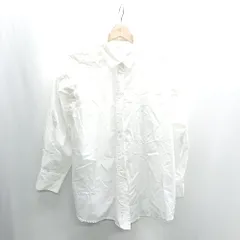 ◇ ⊂ one after another NICE CLAUP 長袖 ブラウス シャツ サイズF ホワイト レディース E  【1409240033806】