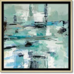 絵画 アブストラクト コレクション シルビア ヴァシレヴァ「サーガ シーフォーム」 抽象画 アート フレーム 店舗 ホテル 額付き インテリア  レストラン 展示場 ホール 廊下 エントランス モダン コーディネート 飾る Mサイズ 