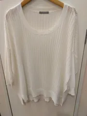 M17 セオリーリュクス Theory luxe トップス カットソー サマーニット 透け感あり シースルー 綿