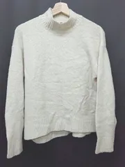 ◇ ⊇ UNIQLO ユニクロ 長袖 ニット セーター サイズM ライトベージュ系 レディース P  【1408200041127】