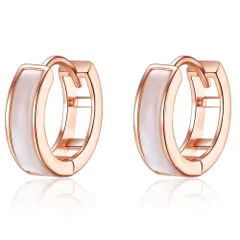 【人気商品】レディース人気 リングピアス ピンクゴールド シルバー925 DAZZARRYフープピアス 両耳 金属アレルギー対応 シンプル アクセサリー プレゼント